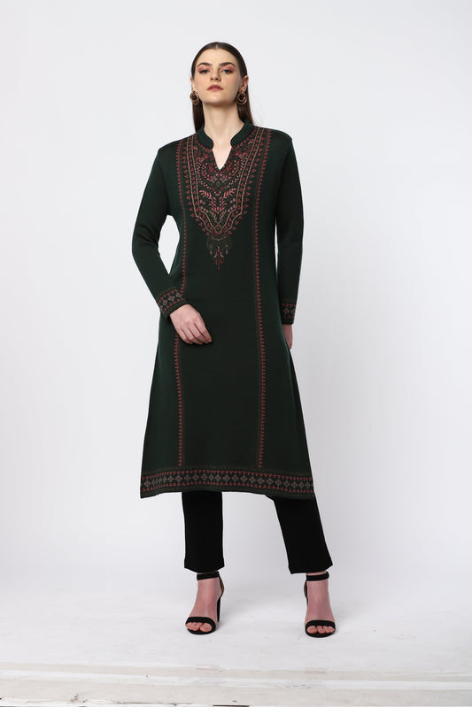 Knitted Designer Woolen Kurti