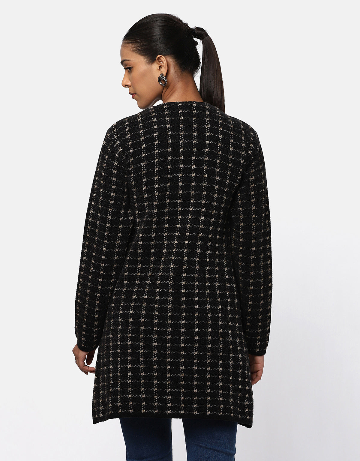 Winter Collar Neck Double Breasted Long Coat-Elegant & Warm