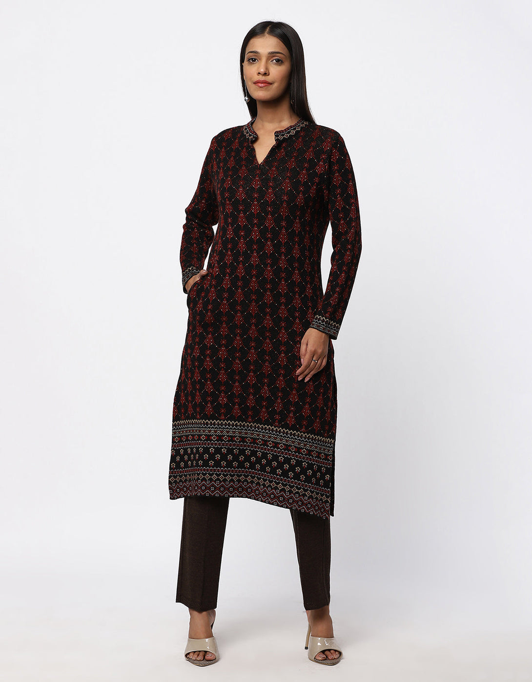 Women Winter Wear Woolen Kurti