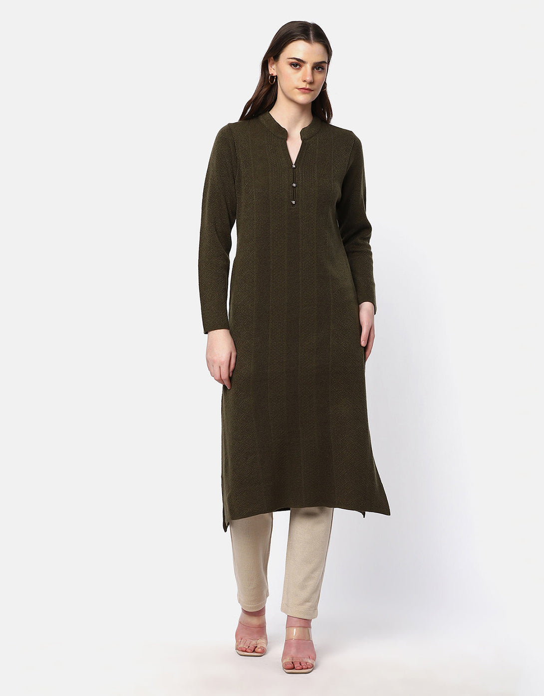 Women Winter Wear Woolen Kurti