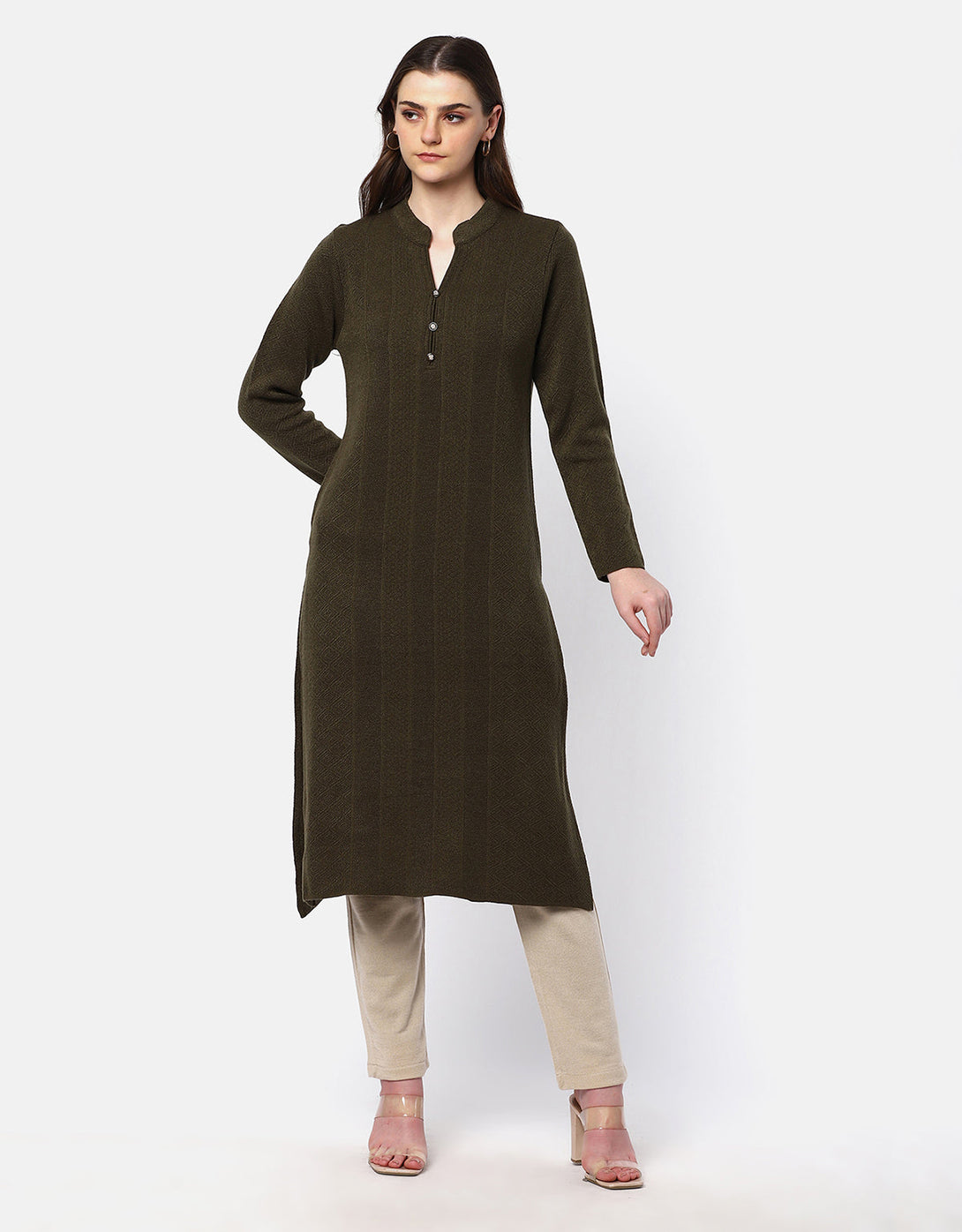 Women Winter Wear Woolen Kurti