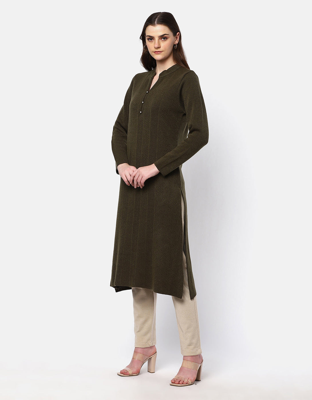 Women Winter Wear Woolen Kurti