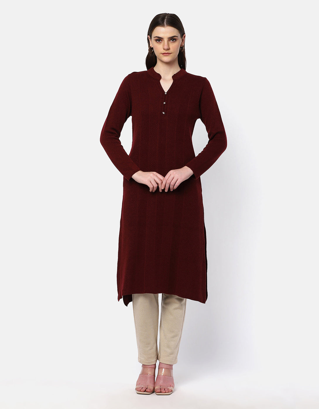 Women Winter Wear Woolen Kurti