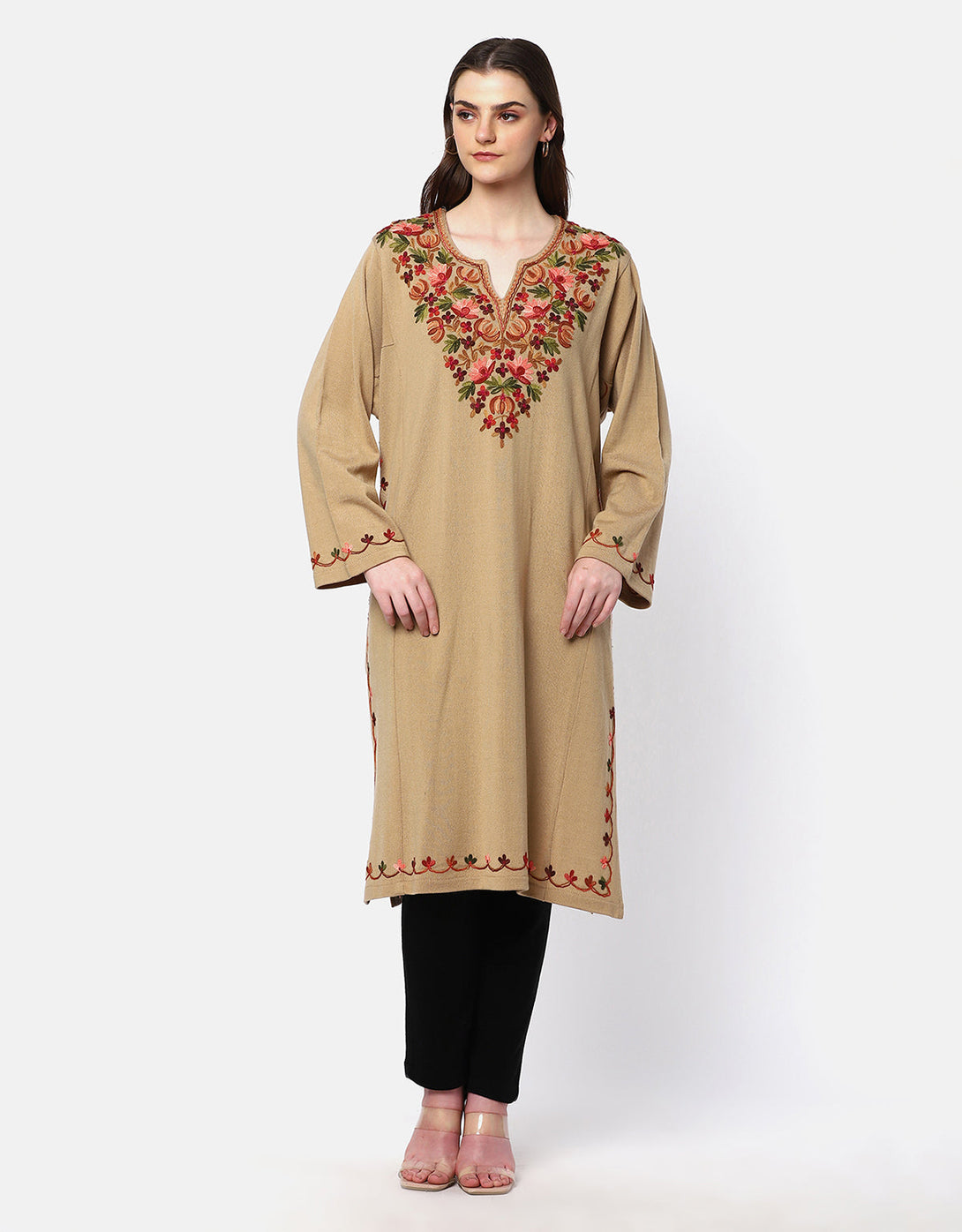 Woolen Kashmiri Embroidered Phiran