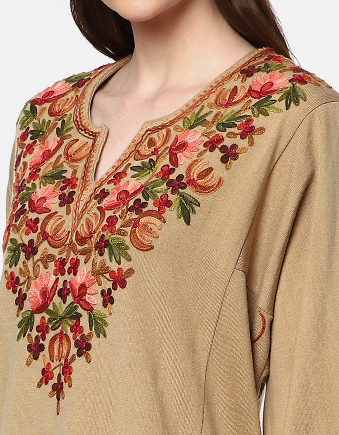 Woolen Kashmiri Embroidered Phiran