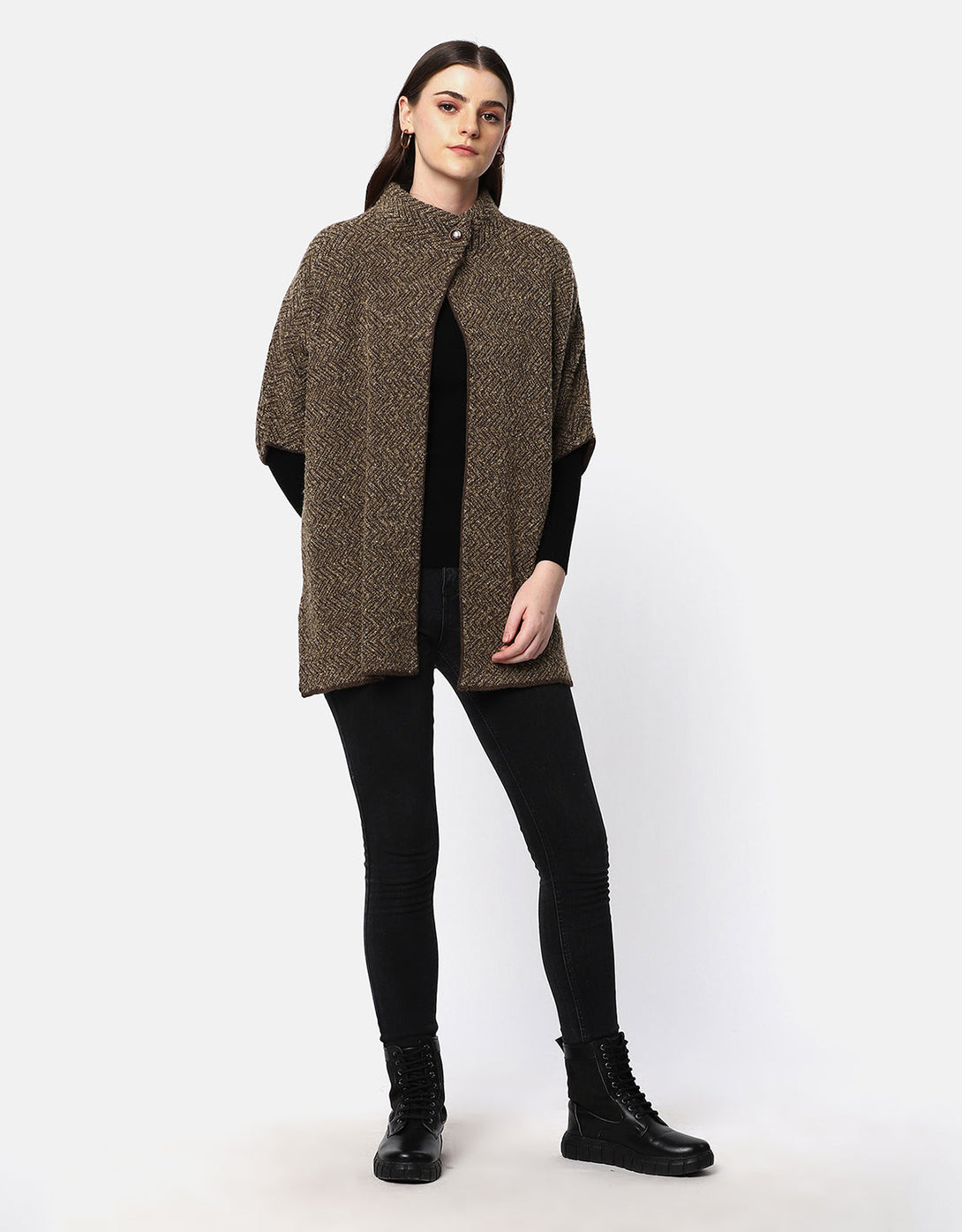 Knitted winter woolen women Shrug