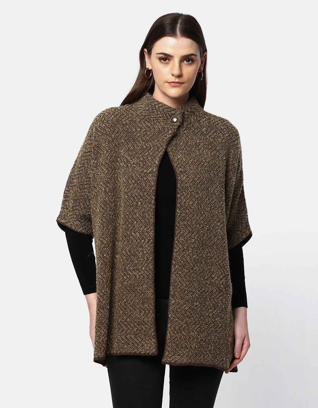 Knitted winter woolen women Shrug