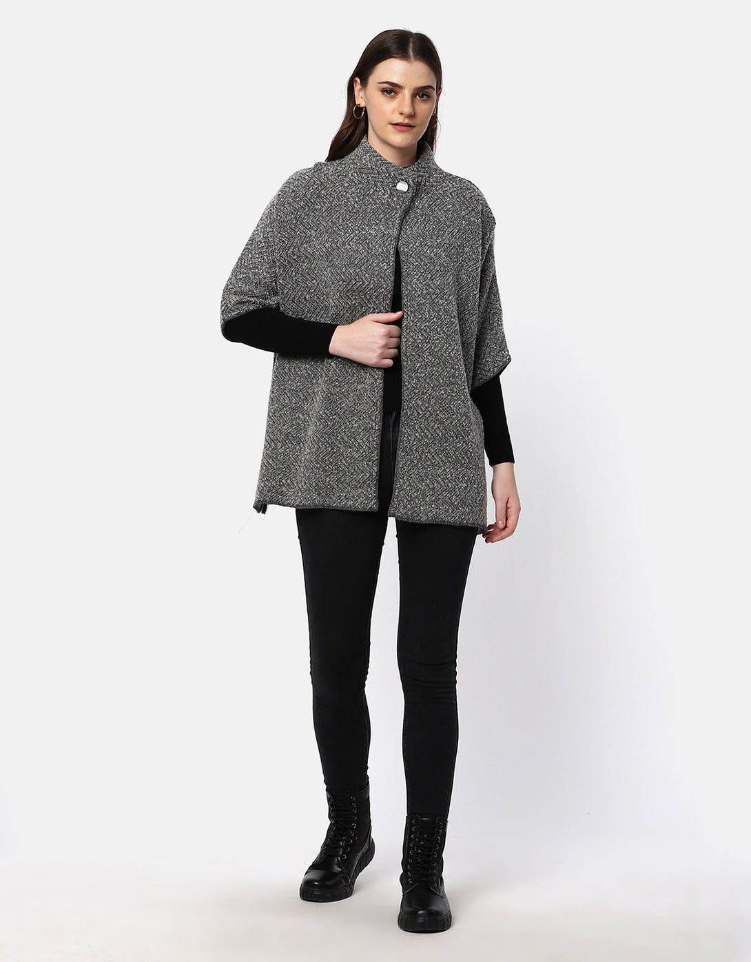 Knitted winter woolen women Shrug