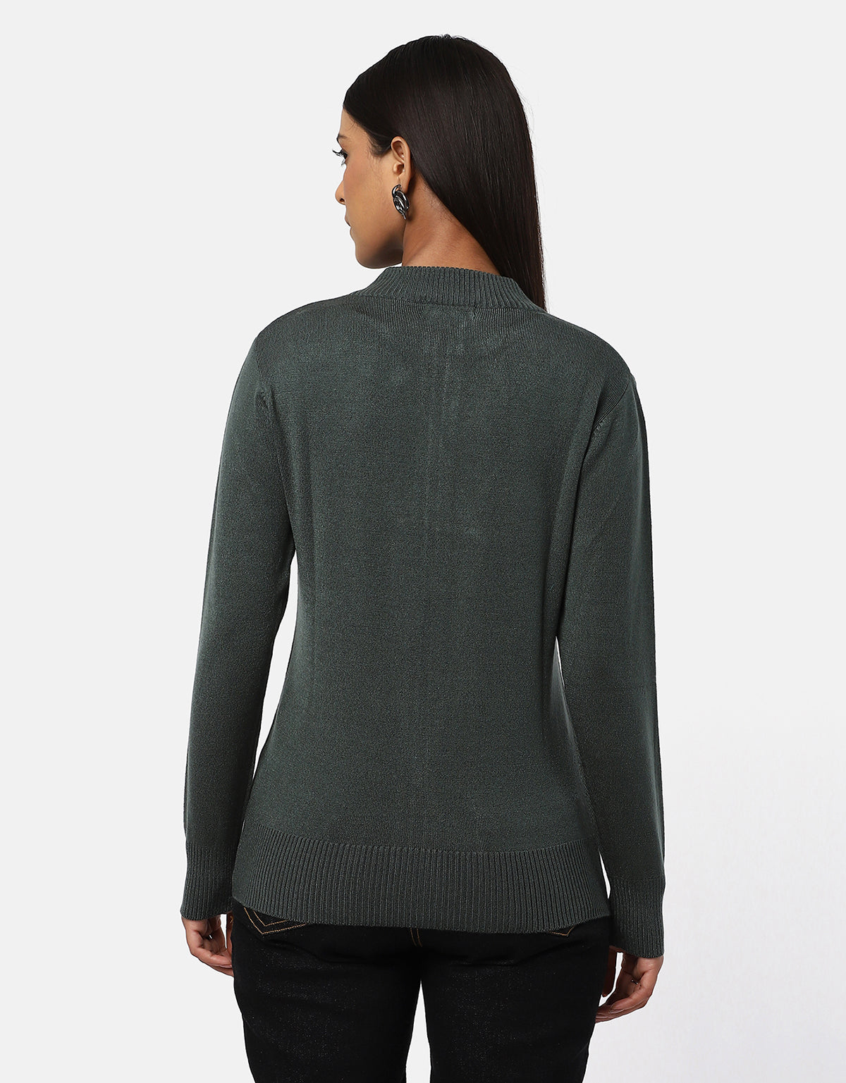 Women Woolen Full Zipper Cardigan | Cozy & Stylish Layering