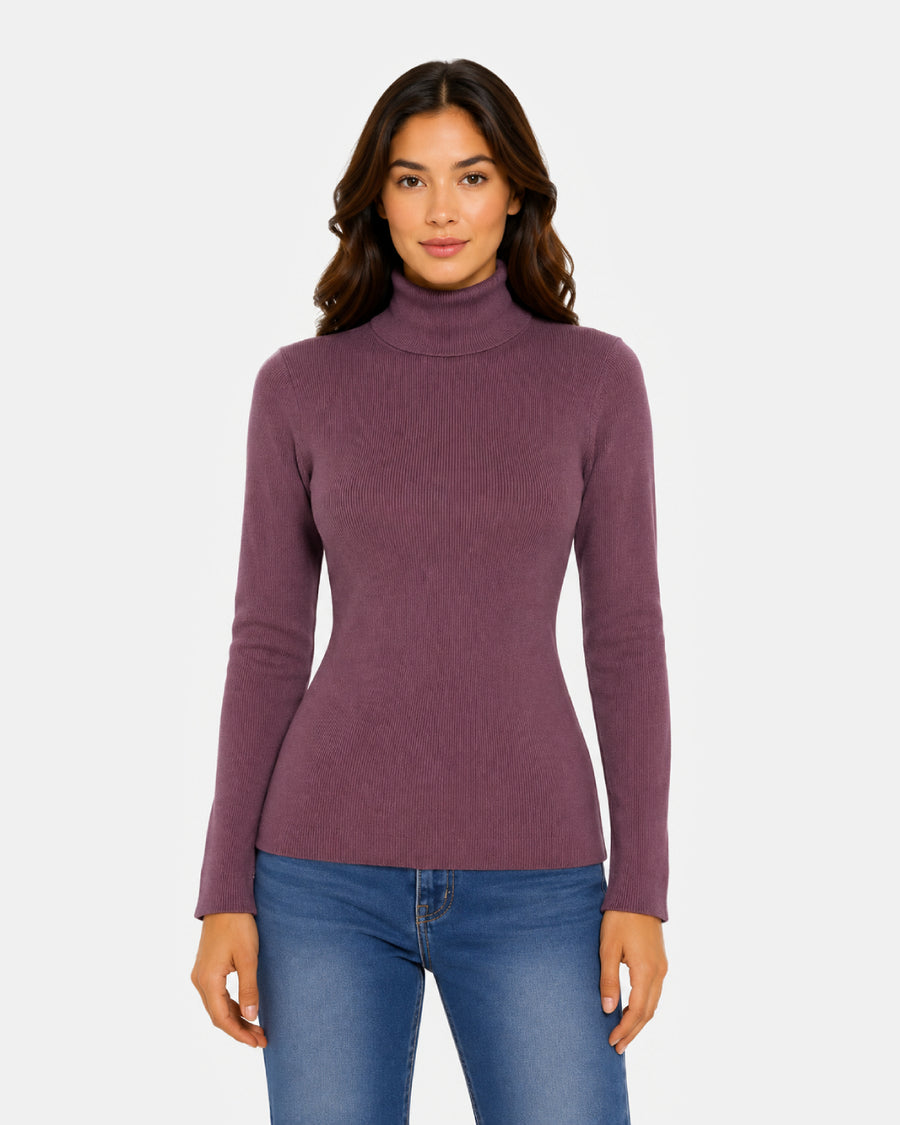 Women Woolen High Neck Skivvy