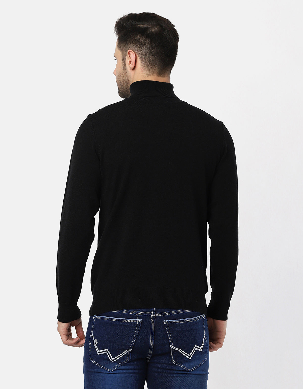 Woolen High Neck Sweater For Men - Warmth & Style Combined